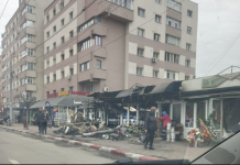 Târgu Jiu: Cauza probabilă a incendiului de azi-noapte. Șase florării au fost cuprinse de flăcări