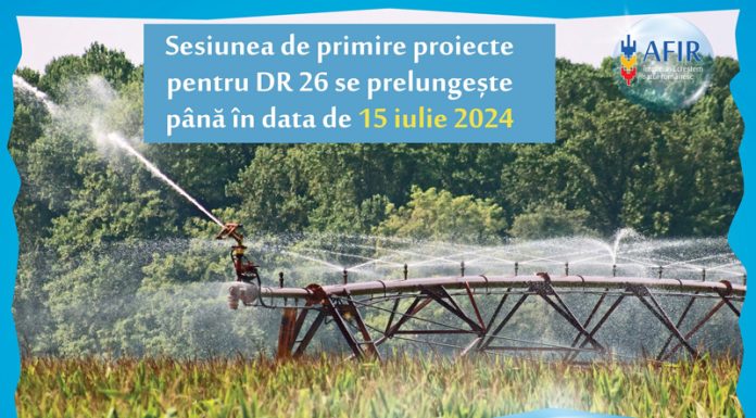 AFIR: Termen prelungit la solicitarea finanțărilor pentru sistemele de irigații