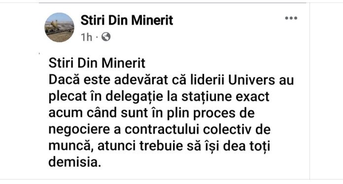 Liderii de sindicat din CEO ar fi plecat într-o stațiune