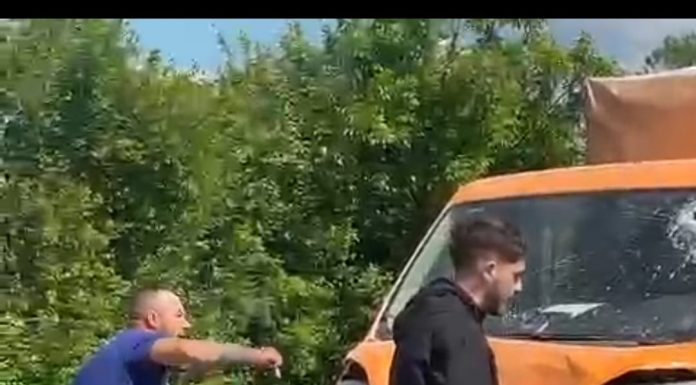 Foto/Video: Accident grav pe DN 6, la Răcarii de Sus