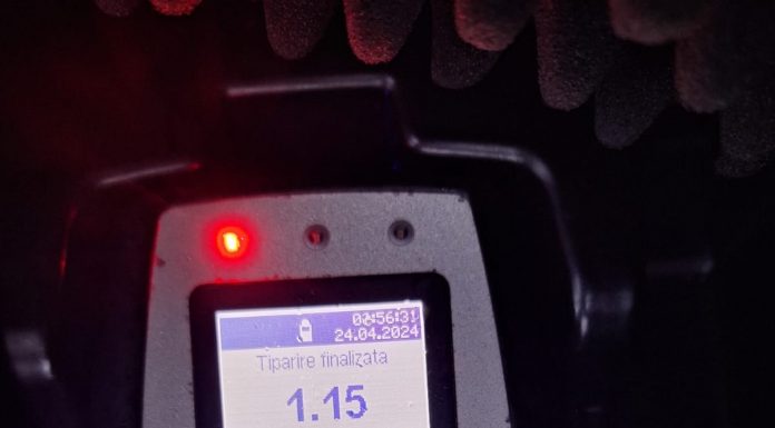 Tânăr din Mușetești, prins beat la volan