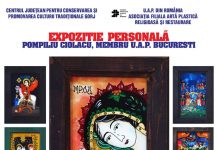 Expoziție de icoane pictate pe sticlă, vernisată astăzi la sediul CJCPCT Gorj