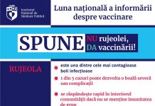 Luna națională de informare despre vaccinare: „Spune NU rujeolei, spune DA vaccinării!”