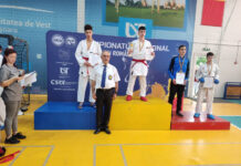 Gabriel Mutu și Diana Surcă, vicecampioni naționali la kumite