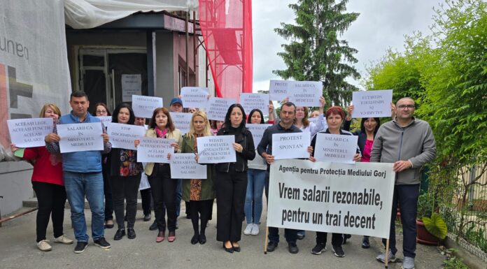 Salariații APM Gorj nu renunță la proteste! Nu se preiau documentații