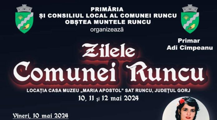 Ce artiști vor cânta la Zilele Comunei Runcu
