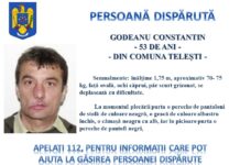 UPDATE: Bărbatul din Telești ce fusese dat dispărut a fost găsit decedat