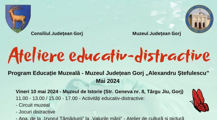 Noi ateliere educativ-distractive, la Muzeul Județean