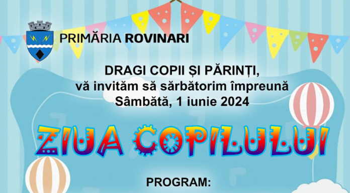 Surprize pentru micuții din Rovinari, de Ziua Copilului