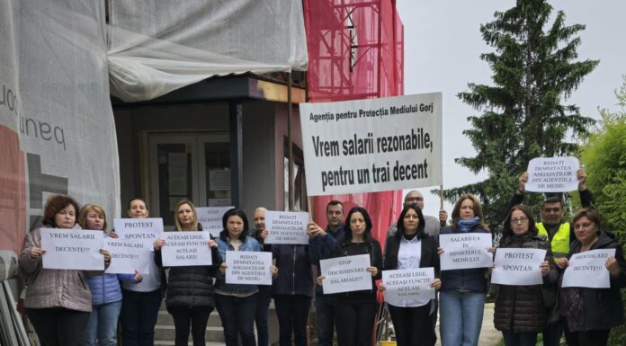 A doua zi de proteste la APM Gorj: Inchități salariale, lipsă acută de personal, posturi blocate