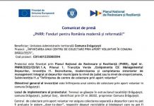 Drăguțești: Centru de colectare a deșeurilor cu finanțare prin PNRR