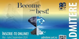 Comunicat de presă – Universitatea de Vest din Timișoara deschide platforma online de admitere pentru înscrierea candidaților
