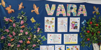 Voluntarii de la Școala ,,Constantin Săvoiu”, pachețele pentru copiii de la CSCCH Târgu Jiu