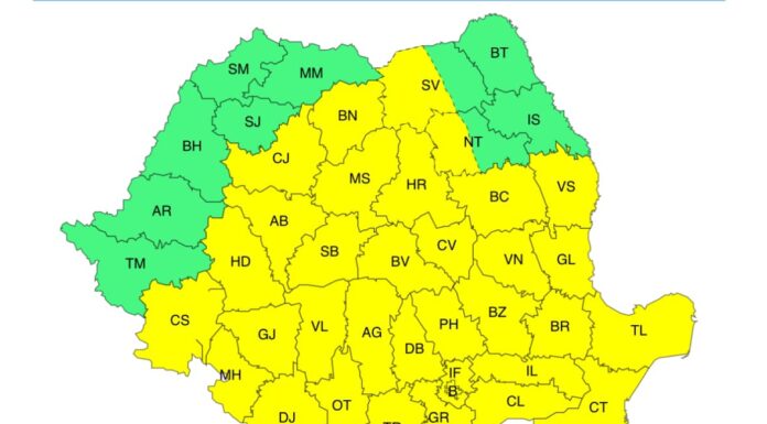 Cod galben de ploi și vijelii