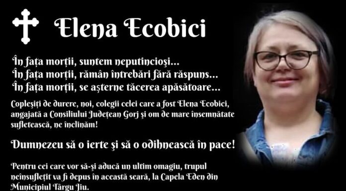 Unde și când va avea loc slujba de înmormântare a angajatei CJ Gorj