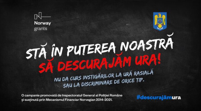 Poliția Română: Campanie pentru prevenirea infracțiunilor cu mobil discriminatoriu