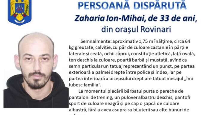 Bărbat din Rovinari, plecat la muncă în Belgia, dat dispărut de familie