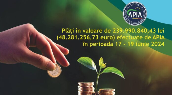 APIA a plătit peste 48 milioane euro pentru Campania 2023