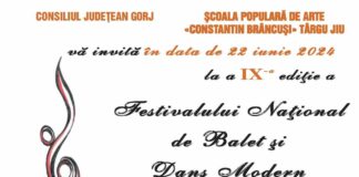 Târgu Jiu: Sute de concurenți la Festivalul ”În pași de dans spre INFINIT”