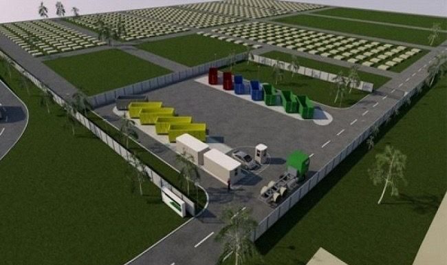 Centru de colectare deșeuri prin aport voluntar, la Bustuchin