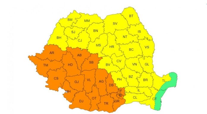 Gorjul, cod portocaliu de caniculă