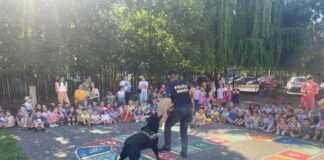 Polițiștii gorjeni, în vizită la 240 de preșcolari