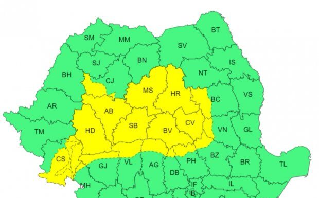 Cod galben de ploi și vijelii