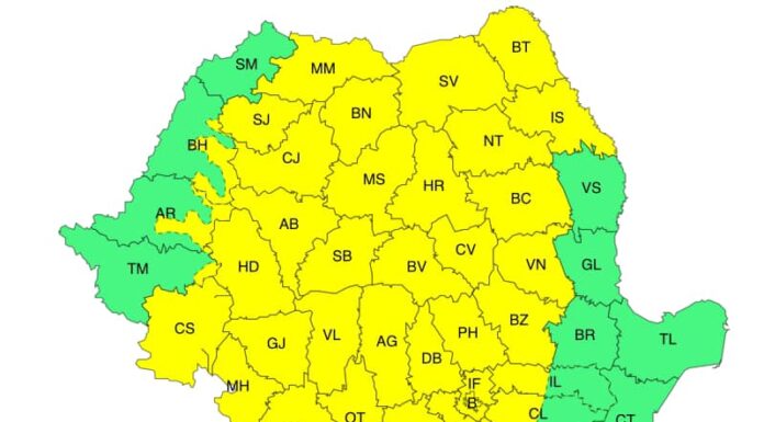 Vin aversele și vijeliile! ANM a emis cod galben