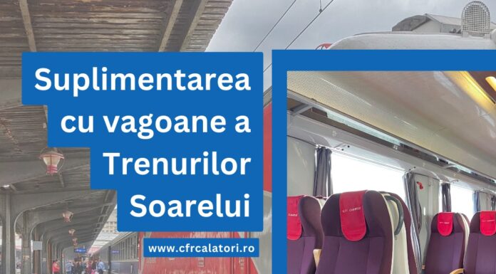 CFR suplimentează cu vagoane Trenurile Soarelui
