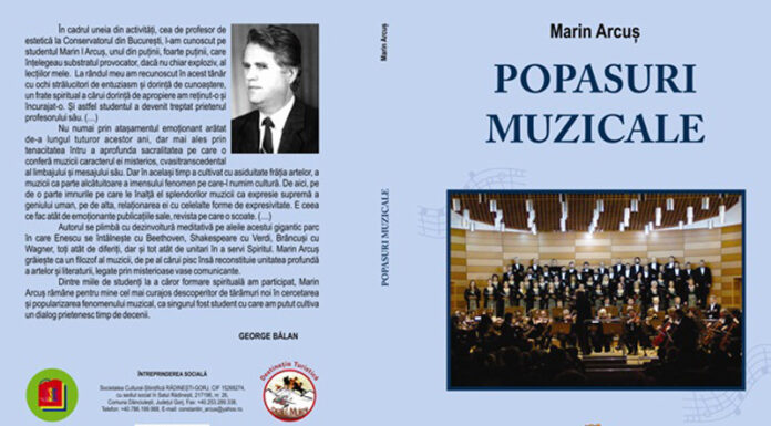 Educaţia… şi Lecţia de viaţă! – Cartea de referinţă a unui «apostol» al învăţământului gorjean (I) – O carte de referinţă, zămislită dintr-o minte inteligentă şi îndrăzneaţă despre operele şi muzicienii care au stimulat imaginaţia omenirii!