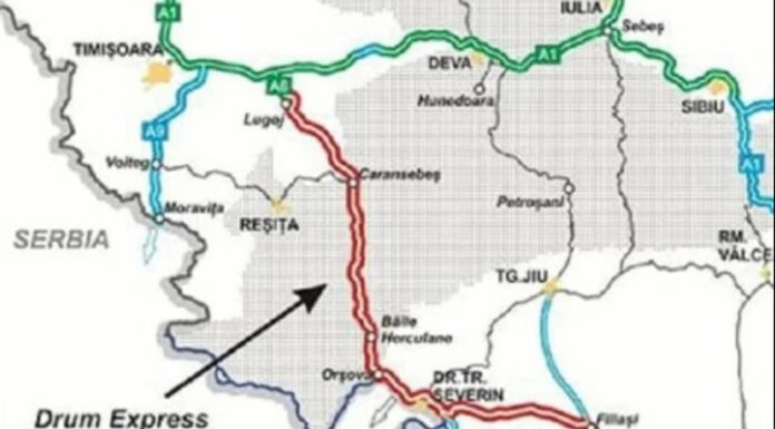 Harta cu autostrăzi din preajma Târgu Jiului