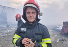 Cinci cățeluși, salvați de pompierii care au intervenit în incendiul de la Bârsești