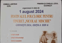 Godinești: O nouă ediție a Festivalului Folcloric pentru Tineret