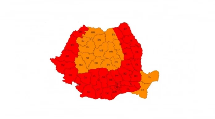 Cod roșu, Gorj! Temperaturi de 41 de grade, sâmbătă și duminică