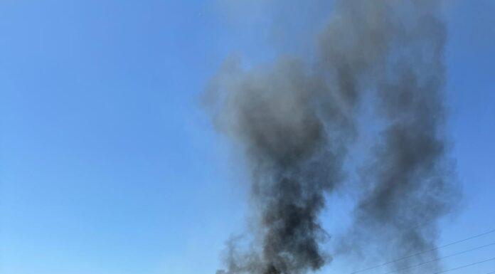 Incendiu pe o stradă din Târgu Jiu