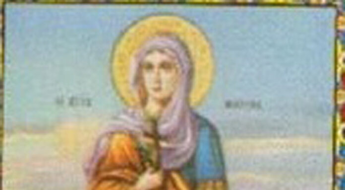 Sf. Mare Mucenică Marina şi Sf. Cuvioasă Macrina, rugătoare la Bunul Dumnezeu! – ,,Eparhule, nu nădăjdui că vei schimba credința mea cea întru Hristos, cu necredința voastră…”!