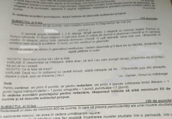 Dosar penal după proba de la Bac