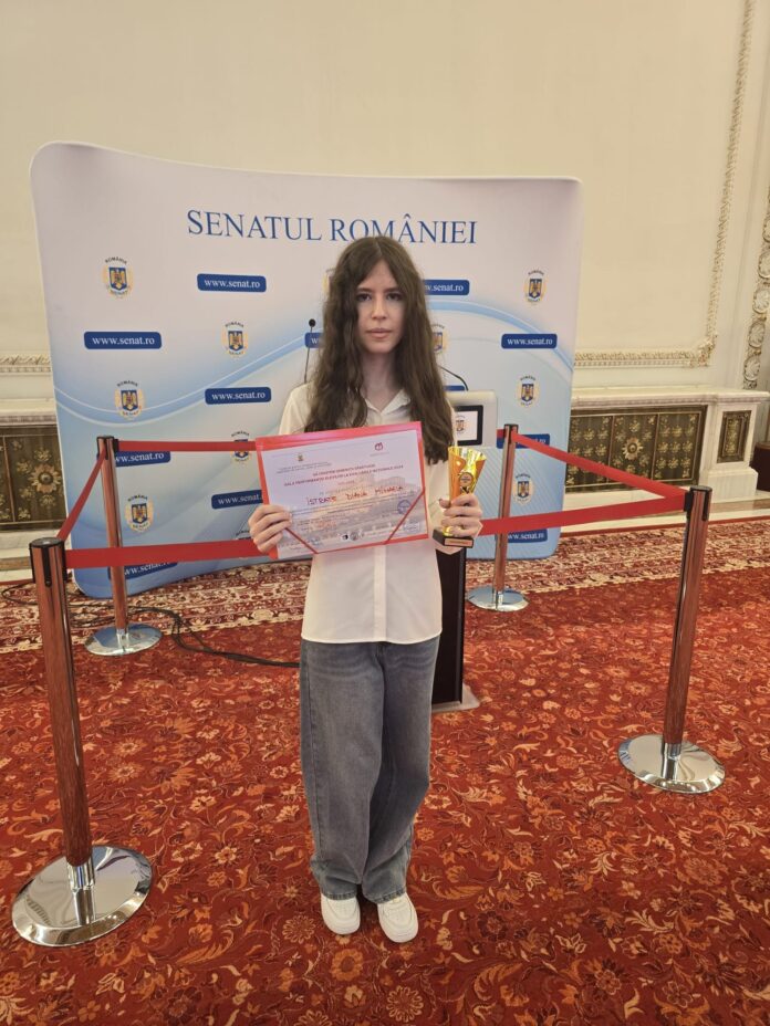 Eleva de 10 din Târgu Jiu, premiată la București