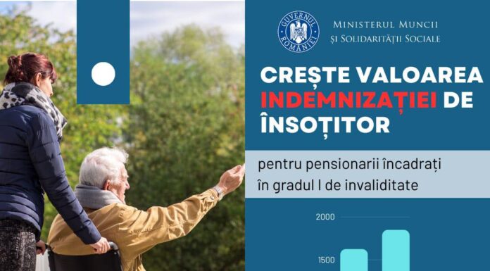 Indemnizația care se mărește de la 1 septembrie