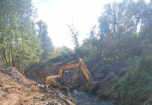 Măsuri pentru evitarea limitării pagubelor produse de viituri. Decolmatare la Borăscu