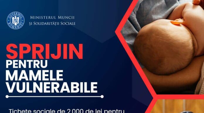 Tichete sociale de 2.000 de lei pentru proaspetele mămici