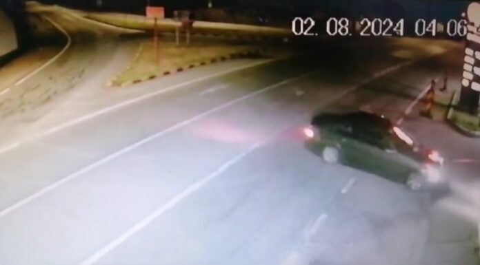 Șofer gorjean, amendat și cu permisul luat. Făcea drifturi cu mașina pe un drum național