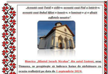 Mitropolitul Olteniei, duminică la Tismana la sfințirea bisericii din Costeni!