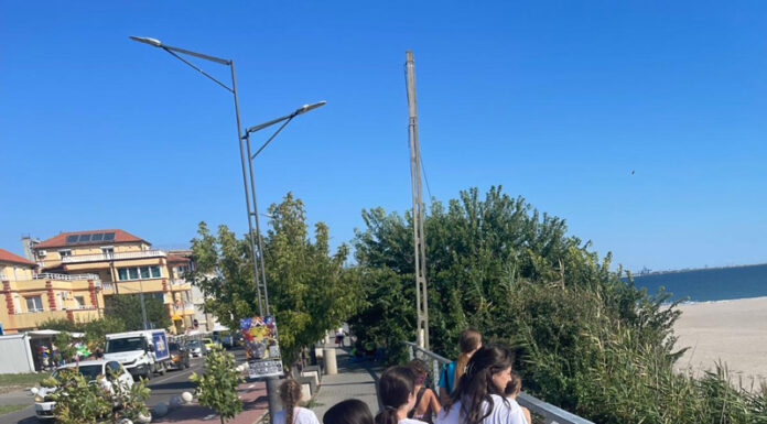 Lotul C.S.C. Bâlteni, în primul cantonament la mare