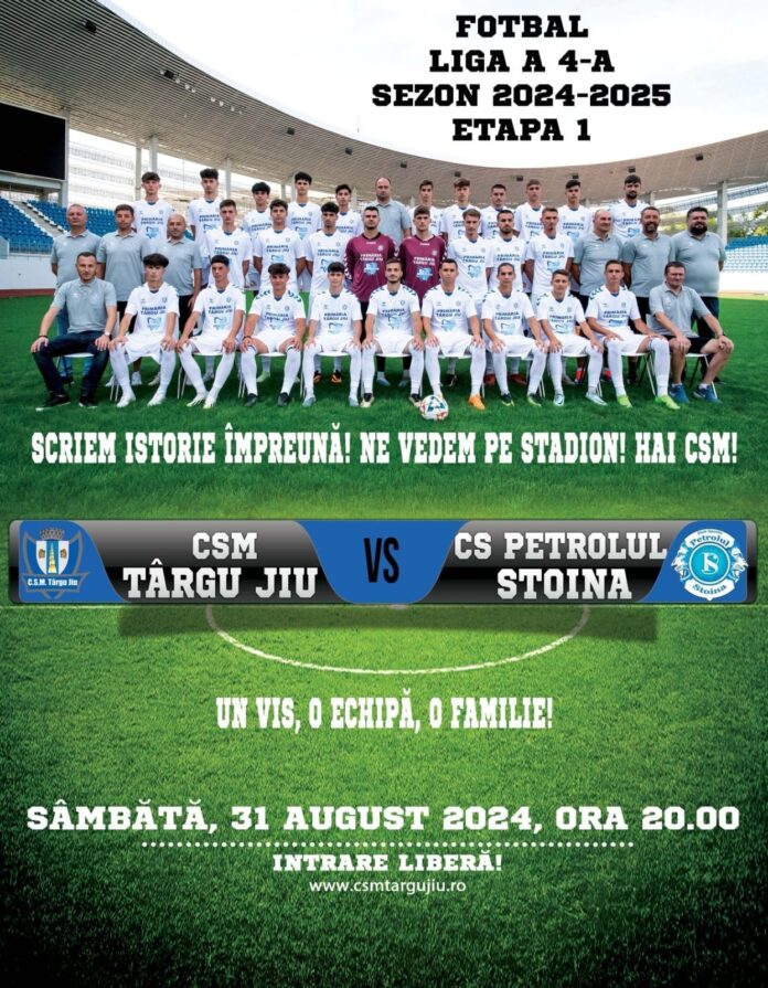 Intrare liberă pe stadion la primul meci al CSM Târgu Jiu
