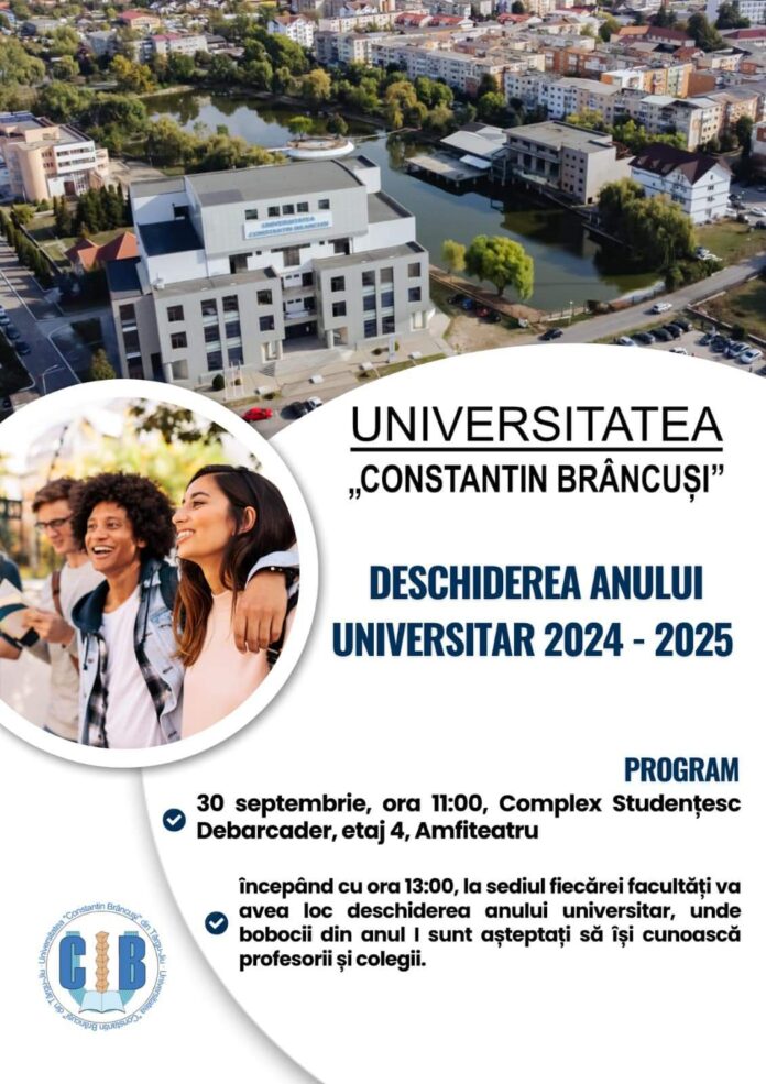 Când se deschide noul an universitar la UCB Târgu Jiu