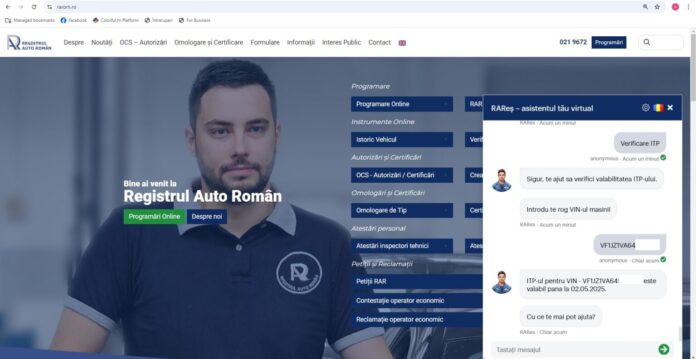RAReș, noul asistent virtual al Registrului Auto Român