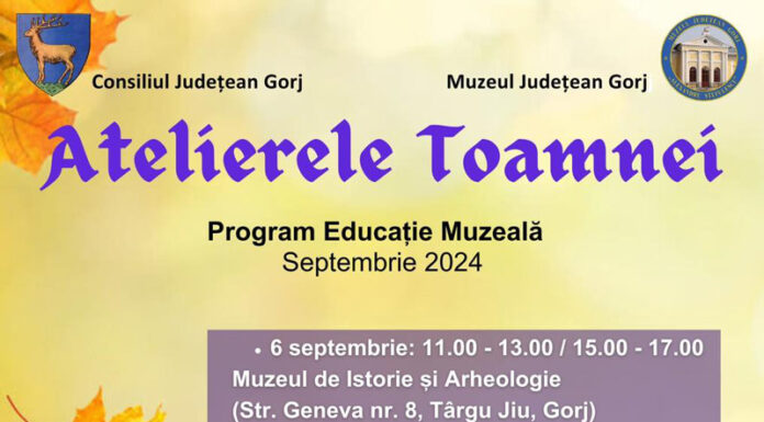Debutează Atelierele Toamnei, la Muzeul Județean