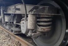 Locomotivă deraiată la Turceni