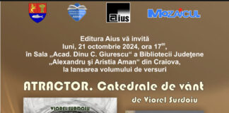Lansare de carte, la Biblioteca Județeană ,,Aman” din Craiova, pentru un artist gorjean